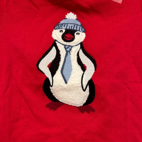 Boys Red Top with penguin logo First Impressions - Picture 2 of 5